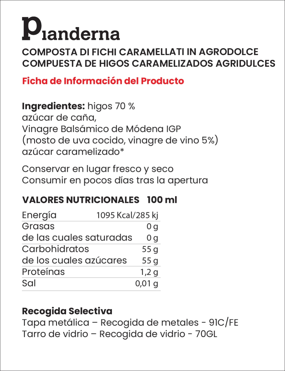 Compota de higos caramelizados agridulce