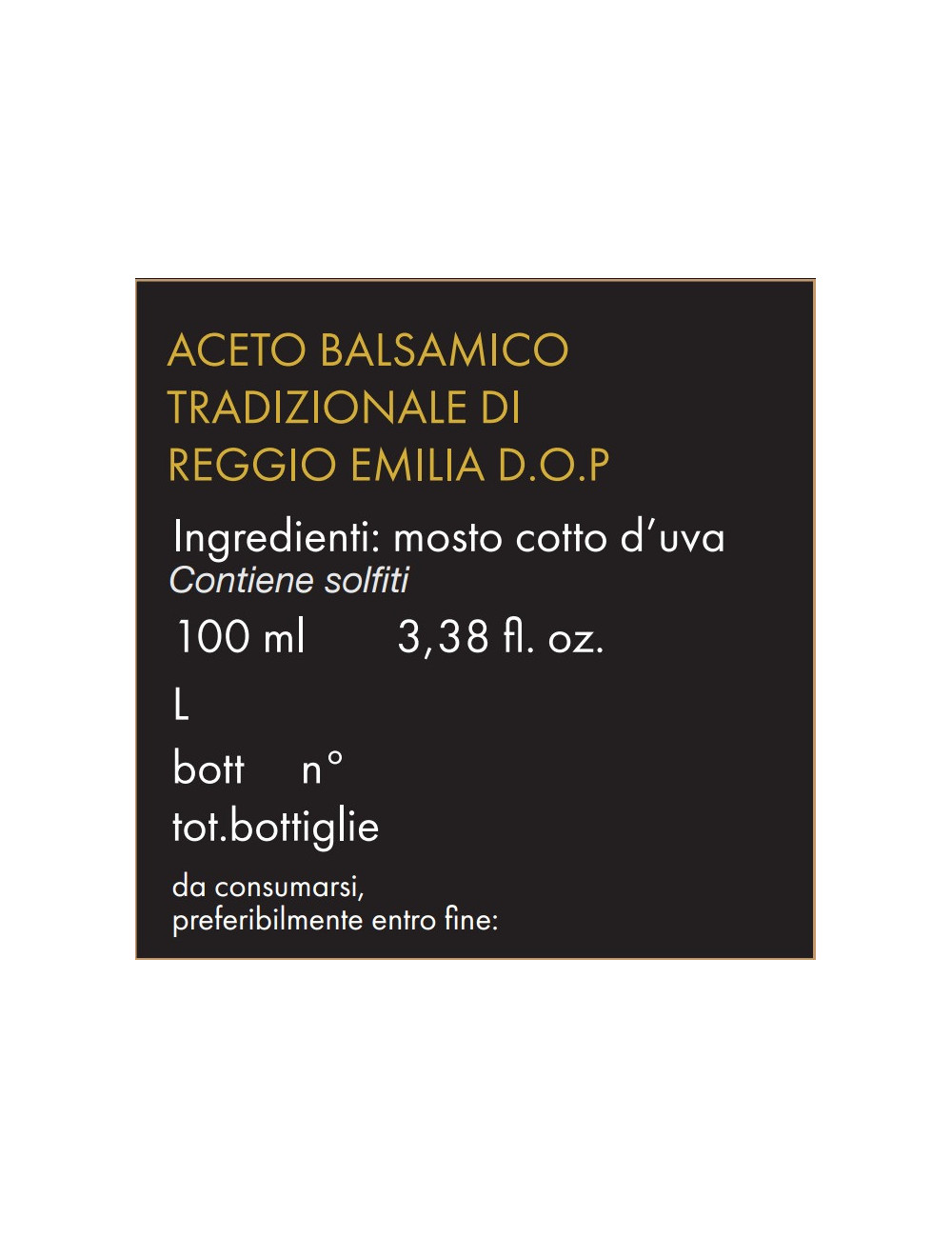 Reggio Emilia DOP Balsamico-Essig Aragosta | 12+ Jahre