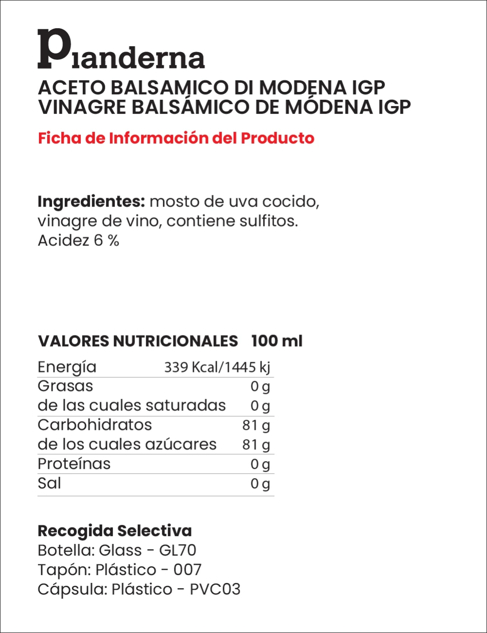 Aceto Balsamico di Modena g.g.A. | Italienischer Klassiker